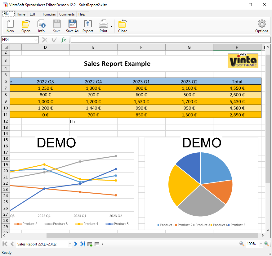 vintasoft's tweet photo. Add the ability to edit a new or an existing spreadsheet (XLSX) document into your WPF or WinForms application! https://t.co/Yc9HuQKhBw