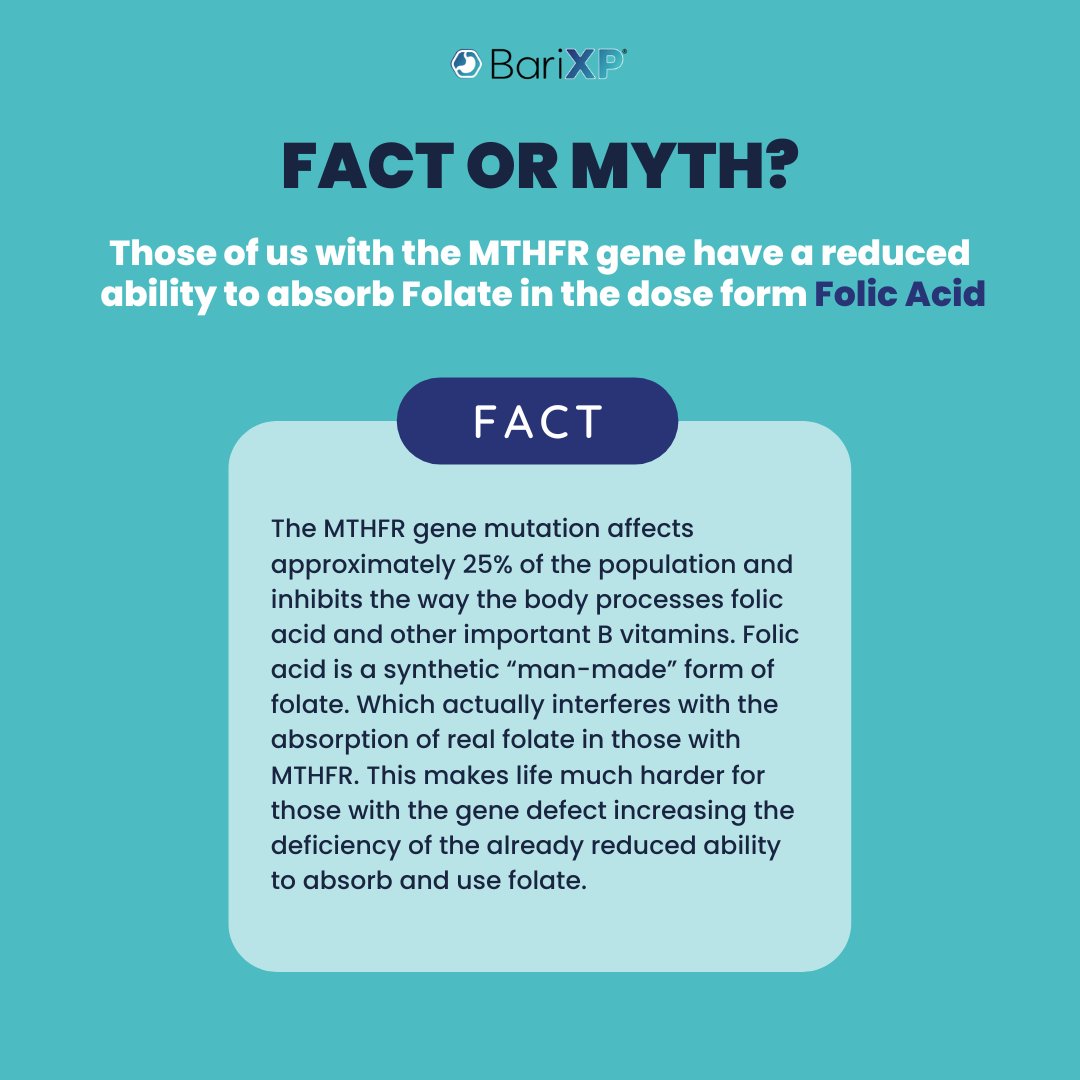 Fact or Myth?
#bariatricsurgery #folicacid #folate #wls #weightlossjourney #vsg #vsgcommunity #wlscommunity #rny #gastricsleeve #gastricbypass #gastricband #duodenalswitch #facts