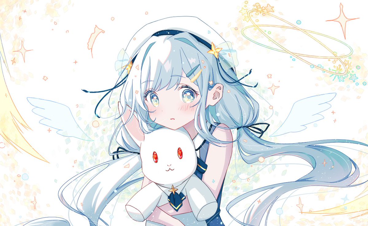 星イメージで女の子描いてみました。
＃星イメージ＃女の子＃デジタルイラスト＃七夕(？)
