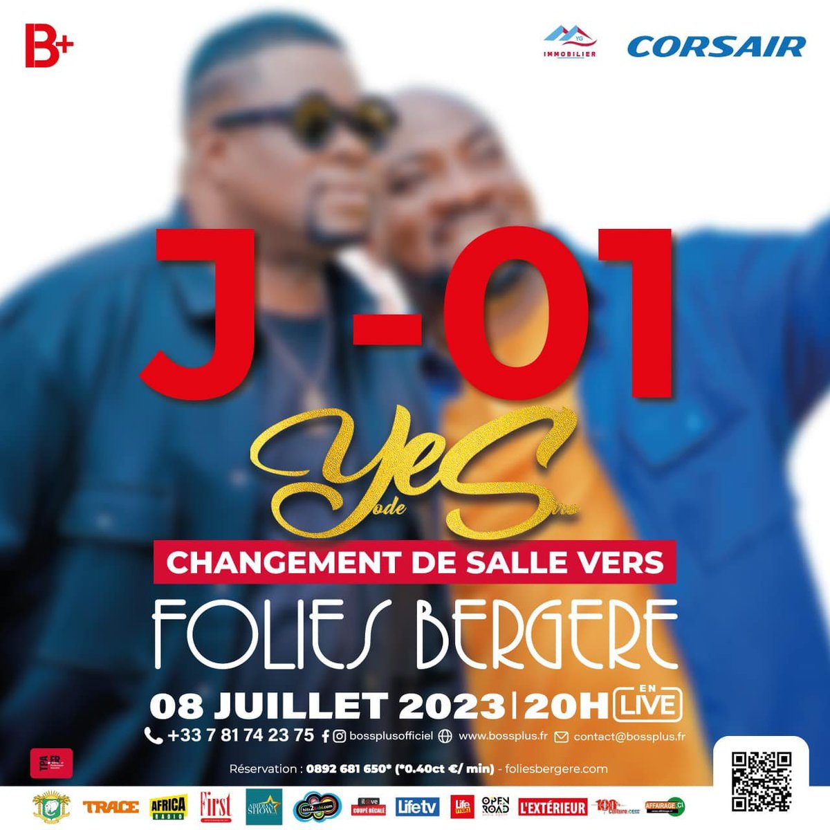 LifeMagazine_CI's tweet photo. #NEWS | J-01 ! LE GBONHI, C'EST CE SAMEDI !
RDV à la salle Folies Bergère, théâtre du concert Zouglou de l'année avec Yodé et Siro à Paris
#lifemagazineci #bossplus #yodeetsiro https://t.co/sfarQmelSJ