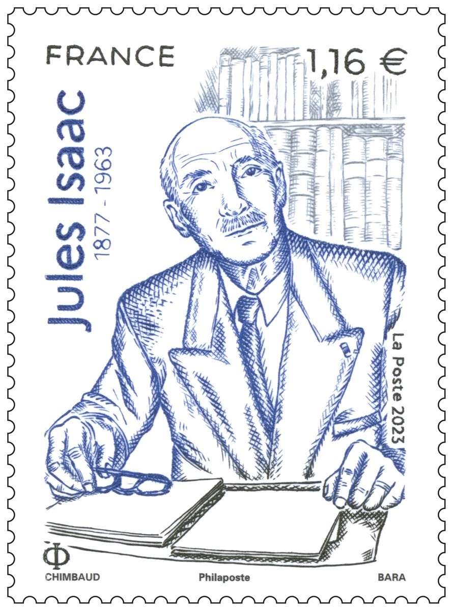 🆕 Le 4 septembre 2023, #LaPoste émet un #timbre à l’effigie de Jules ISAAC, co-auteur d’un célèbre manuel d’#histoire et fondateur de l’Amitié judéo-chrétienne de France, à l’occasion des 60 ans de sa disparition.
#JulesIsaac
@amijuifchretien @APHG_National