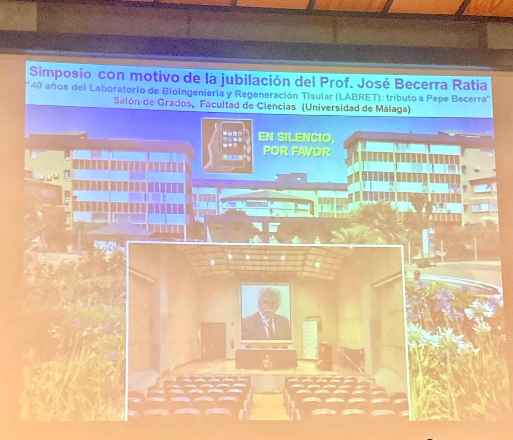 🔷 Nos sumamos al tributo que <a href="/InfoUMA/">Universidad de Málaga</a> rinde al profesor José Becerra con motivo de su jubilación: "40 años del Laboratorio de Bioingeniería y Regeneración Tisular (LABRET)" 👏👏👏

📌 Enhorabuena por todos tus logros Pepe. Gracias por tanto!!