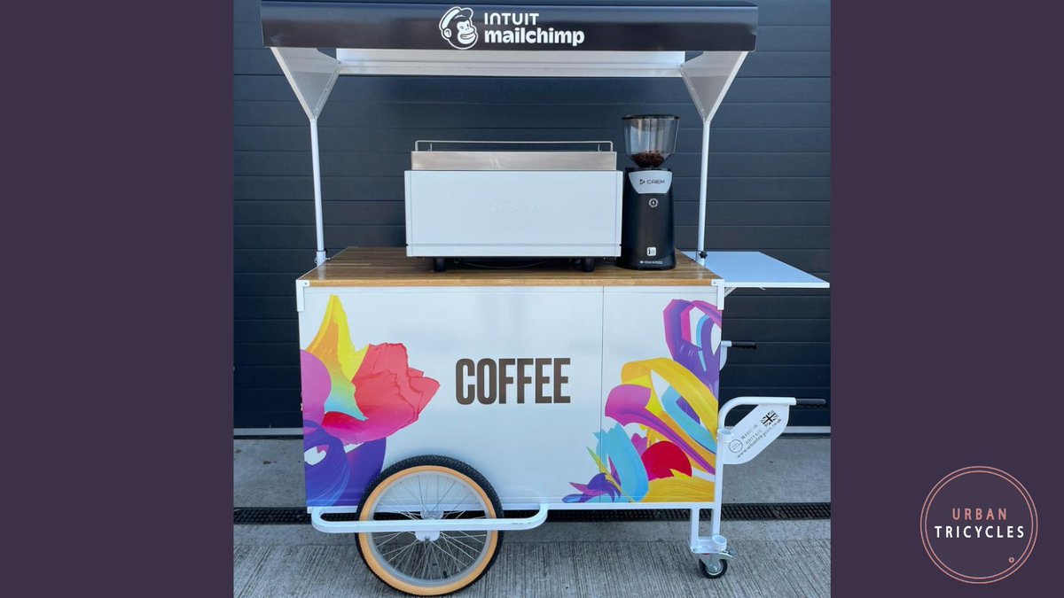 Accelerate your marketing with one of our fantastic coffee carts. 🚀 

Hire or buy from urbantricycles.co.uk 

#promocart #promotionalcart #mobilebar #promotion #marketing #madeinbritain #PR #events #forhire #coffeecart #barista #mobilevending #friyay #fridayfeeling #mailchimp