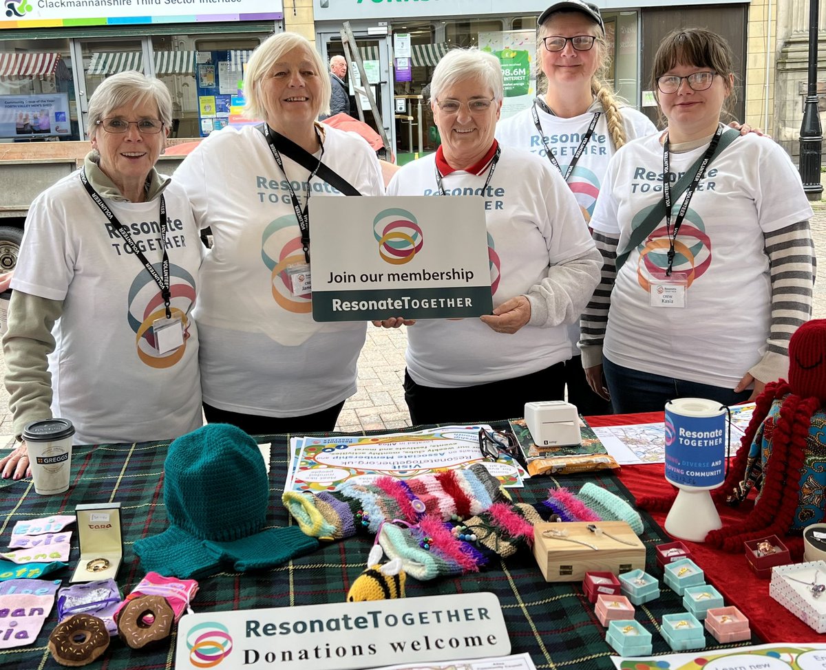 ResonateCom's tweet photo. Great start to todays @AlloaFirst #FirstFridayMarket here in #Alloa #Clackmannanshire
Many wonderful stalls here and come say hello to the #ResonateCrew ! 😁
We are signing up new Members and loving everyone’s enthusiasm!
#thankyou #communityspirit https://t.co/r8h6VRa51n
