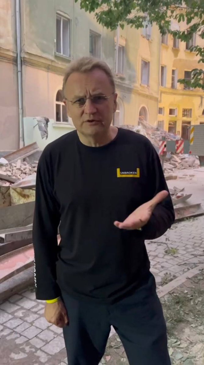 kvistp's tweet photo. Lviv Mayor Andriy Sadovyi comments on UNESCO's response to the missile attack on Lviv 💔

“Lviv is still part of the UNESCO cultural heritage. Therefore, I have the right to react.

Yesterday, UNESCO condemned the rocket attacks on the historic center of Lviv. However, they did not dare to name the terrorist country that carried out these attacks. Moreover, Russia remains a member of the organization's executive committee.

Justice works in such a way that you have to judge the killer, not the gun, do you understand?

Yesterday, I met with dozens of the best people at the site of the tragedy. But I did not meet any representatives of the organization that protects historical heritage.
The ability to call a spade a spade is one of the signs of a culture that you have to protect.

Reconsider your values!”

liveukraine_media telegram 💙💛
#RussianWarCrimes #Ukraine️