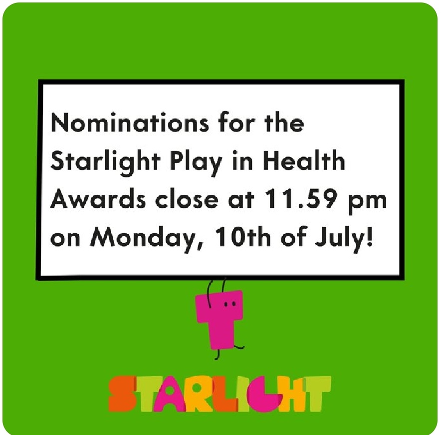 Are we making a difference? Vote for @NM_Playteam and/or one of the team members, let them know you caught us spreading joy.
starlight.org.uk/how-we-help/he…
#protectorofplay #playinhospital #spreadingsmiles #playteam #healthplayservices #powerofplay #playforhealth #makingadifference