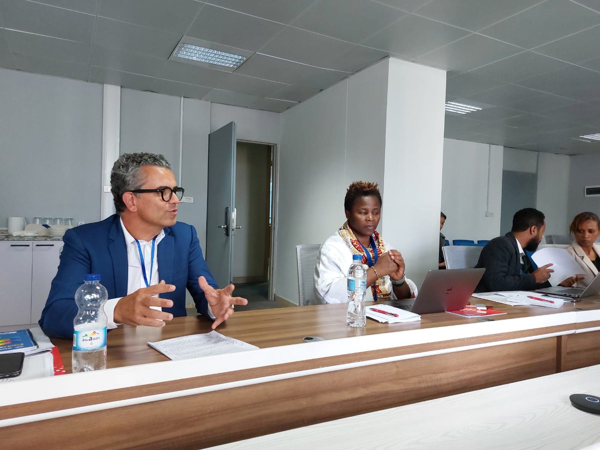 EUtoAU's tweet photo. @EUtoAU head of coop @ThomasHuygheba1 expressed EU's commitment to support @_AfricanUnion as a key actor to accelerate the elimination of #VAWG in the continent in collaboration with MS and CSO at #SIARP meeting.
#SpotlightEndViolence
#AUEU https://t.co/akUzypZZf4