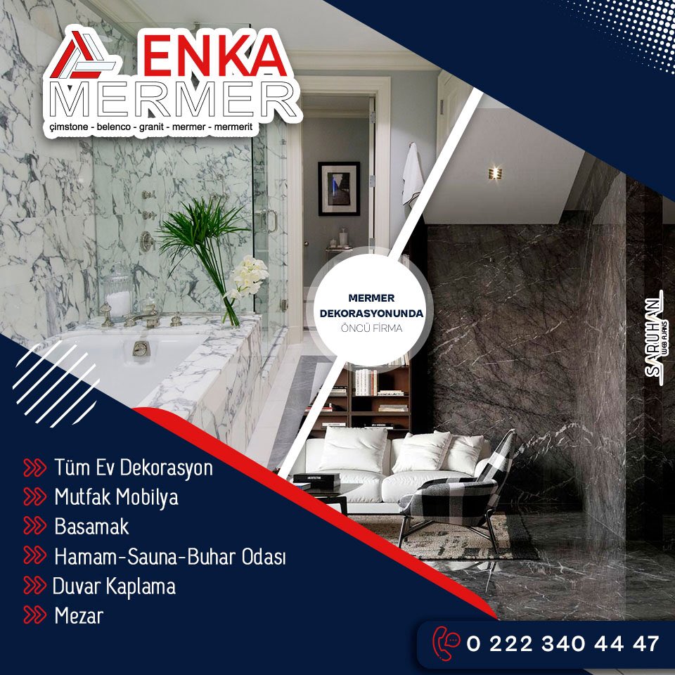 222rehber.com Mermer Granit Sektör Sponsoru Enka Mermer🎊

20 yılı aşkın tecrübesi ile şık, estetik ve uzun ömürlü mermer uygulamaları yapan Enka Mermer;
222rehber.com/enka-mermer-es…

#enkamermer #eskişehirmermer #222rehber #yeninesilrehber #saruhanweb #eskişehir