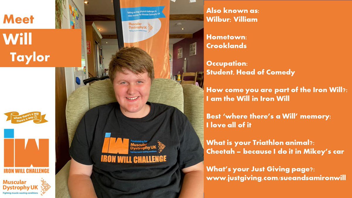 It’s just 8 weeks until the Iron Will Challenge for <a href="/MDUK_News/">Muscular Dystrophy UK</a> so it’s time to start introducing the team! Here's Will, the namesake of the whole challenge! <a href="/s_driffield/">Susanne Driffield</a>