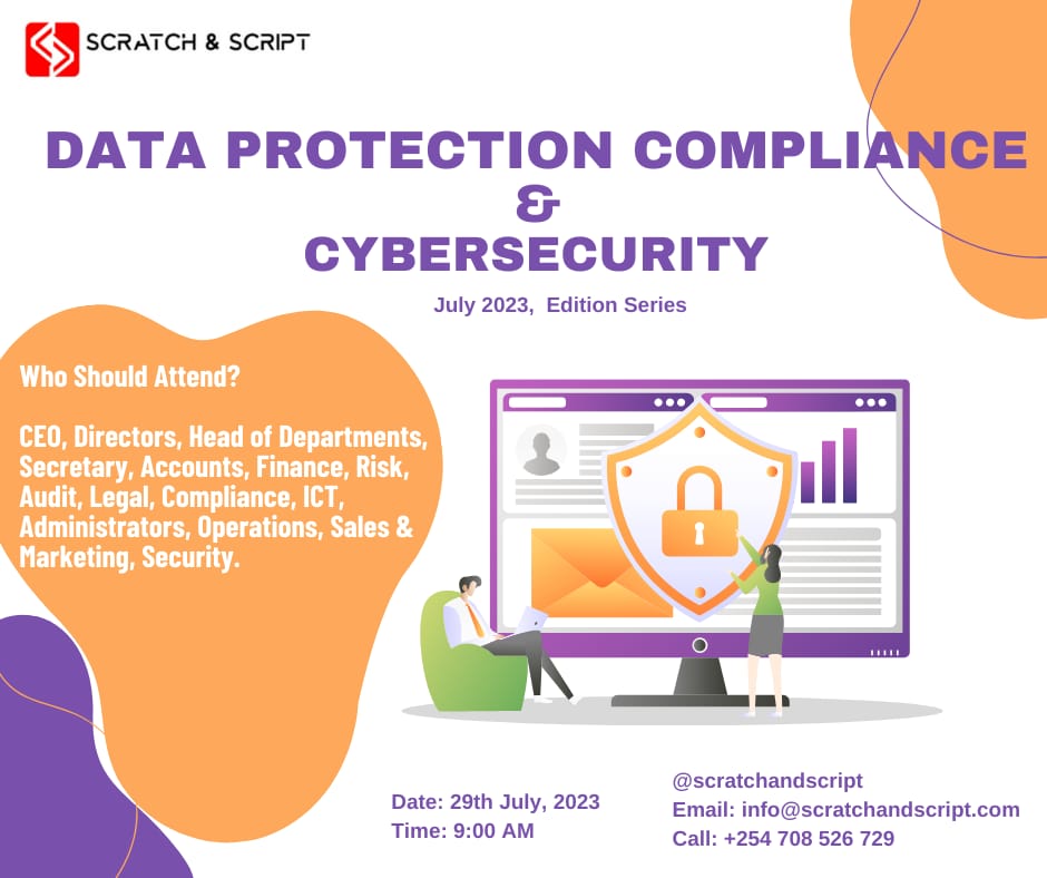 Unlock the secrets to compliant data  handling in Kenya at our exclusive Data Protection Act Compliance  Seminar. compliance. Don't miss this opportunity to stay ahead of the curve and  protect your organization's data with confidence.

Registration Link: lnkd.in/d3HAz45S