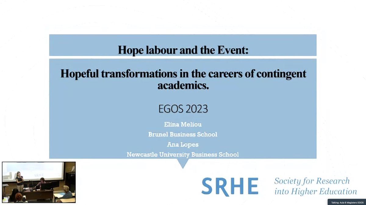 CareersCritique's tweet image. Loving this paper by @ElinaMeliou and Ana Lopes theorising #careers of #contingent #academics through the lenses of #bricolage and #hope labour #EGOS2023 @egosnet