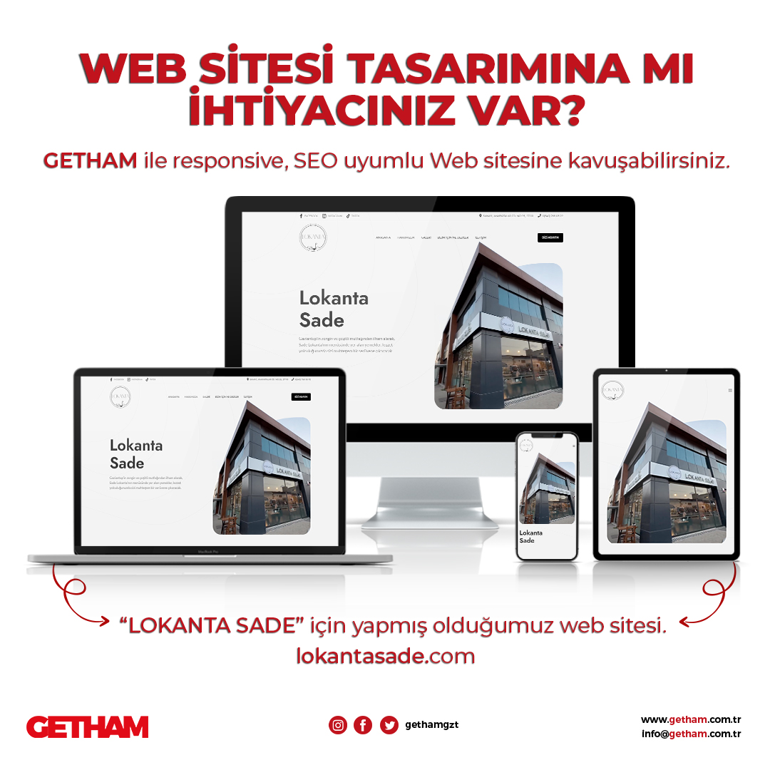 GETHAM ile web dünyasında yerinizi alın!

İyi tasarımlı, responsive, SEO uyumlu bir web siteniz olsun isterseniz GETHAM'da mümkün.