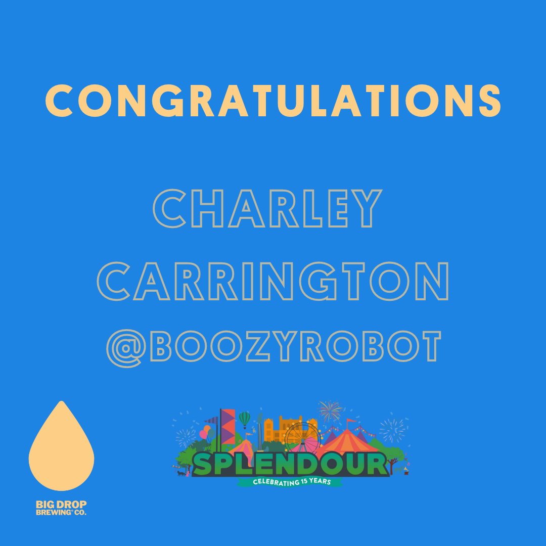 CONGRATULATIONS @boozyrobot 🍻 🤖 You've won TWO VIP WEEKEND Tickets to @splendourfest with Big Drop! We can't wait to see you for some Beers on us!