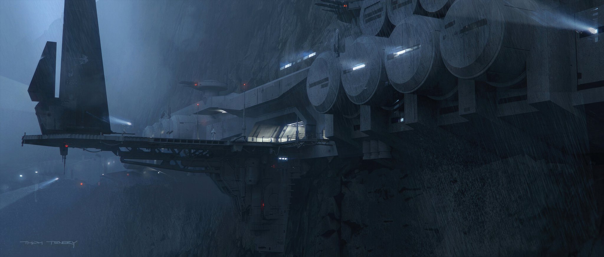 Designing Film On Twitter Concept Art Of The Imperial Facility On Eadu By Thom Tenery For