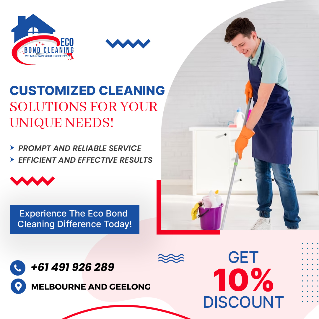 _Eco_cleaning's tweet photo. Revitalize your space with Eco Bond Cleaning's tailored cleaning solutions designed exclusively for your specific requirements!
Contact Details - +61491926289
#EcoBondCleaning #ProfessionalCleaners #BondCleaningServices #MelbourneCleaners #GeelongCleaners #MoveOutCleaning https://t.co/2o2LEiHkAm