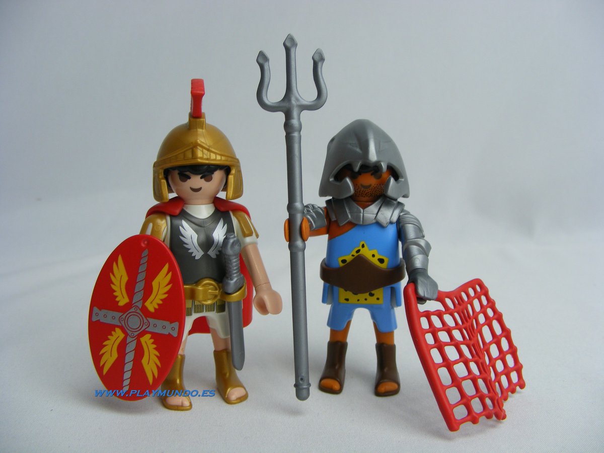 PLAYMUNDO's tweet image. ¡Revive la grandeza de Roma con PLAYMOBIL DUO PACK 5817 TRIBUNO ROMANO Y GLADIADOR en Playmundo! ⚔️🏛️ ¡Experimenta emocionantes batallas en la arena con este dúo histórico! 🌟🛡️ #Playmobil #DuoPack #Roma #Gladiador #Diversión #Playmundo