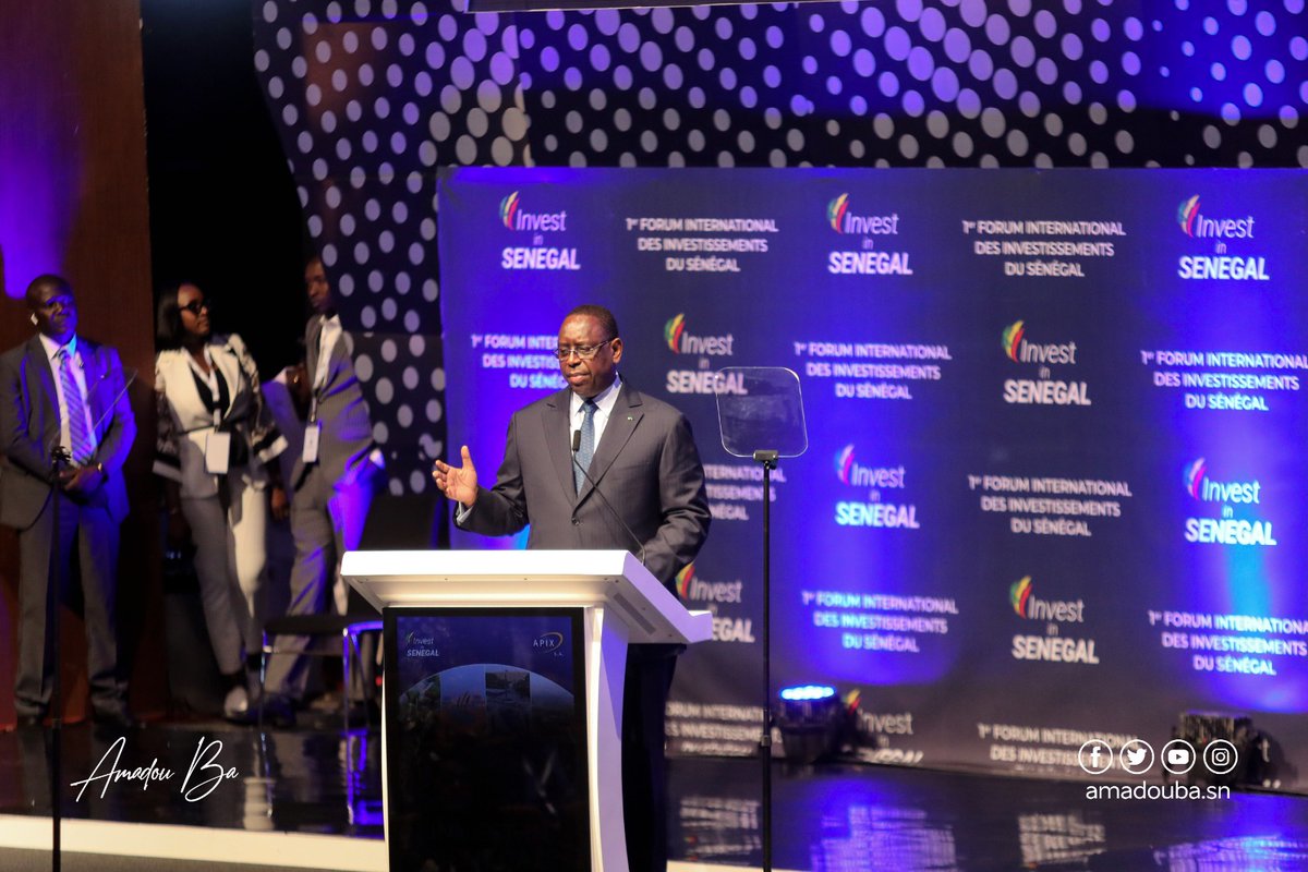 amadou_ba_'s tweet photo. Lancement du Forum Invest In Senegal pour la promotion des investissements internationaux en faveur de nos entrepreneurs. J'ai été aux côtés de Son Excellence le Président @Macky_Sall  pour la Cérémonie d'ouverture.
#kebetu #Senegal #InvestInSenegal https://t.co/EfJWoP9Wga