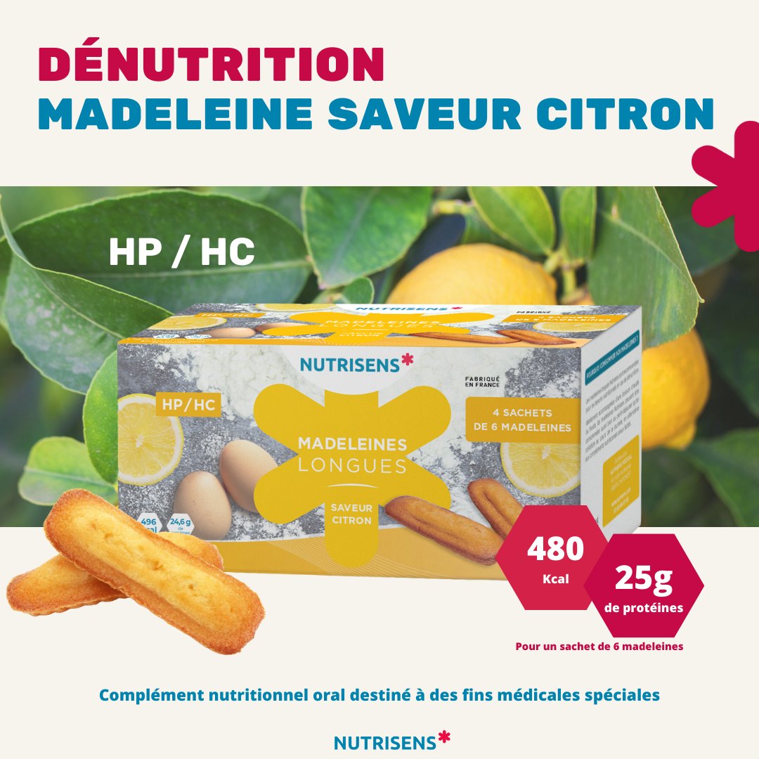 [ 📣  CNO - Une nouvelle saveur est disponible ! ]

Découvrez notre nouvelle madeleine saveur citron pour la prise en charge de vos patients dénutris.

🚩 Fabriquée en France,

Disponible en pharmacie ⚕️

#dénutrition #CNO #plaisir #madeleine