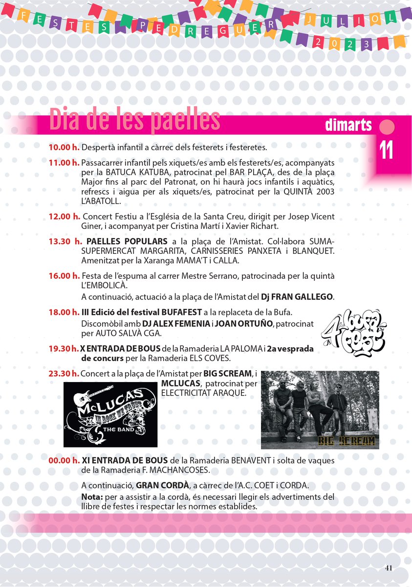 terradefestes's tweet photo. #Pedreguer està de #festes📣 i si t'agraden les #orquestres d'estiu 🎷no et pots perdre a l'#orquestaplatino, #bigscream, #mclucas, @Orquestatokio , #albaladre, #orquestalamundial i #orquestadiamonds. Consulta🧐el programa a https://t.co/tkRDcVK53e @terradefestes @AjuntPedreguer https://t.co/v5RHcOvIcg