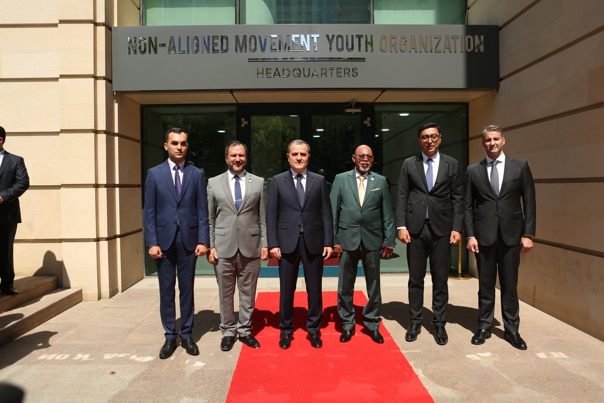 officialmys's tweet photo. İyulun 5-6 tarixlərində Bakıda keçirilən Qoşulmama Hərəkatının (QH) Əlaqələndirici Bürosunun Nazirlər İclası çərçivəsində Qoşulmama Hərəkatı Gənclər Təşkilatının (QHGT) mənzil qərargahının açılış mərasimi baş tutub.
Ətraflı: https://t.co/9aqKK4sbY0 https://t.co/W5RjCKLqd6