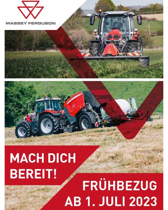 LandtechnikSFAG's tweet photo. Achtung, fertig &amp; los!🌾
Der Frühbezug hat bereits am 1. Juli gestartet.
Informationen zu unseren Produkten erhalten Sie bei unserem Verkaufsberater Landtechnik:
Bernhard Maurer
Tel.: +41 (0)62 957 5240
Nat.: +41 (0)79 206 1535
Mail: Landtechnik@sfag.ch
#masseyferguson #frühbezug https://t.co/LPY4RGRI8k