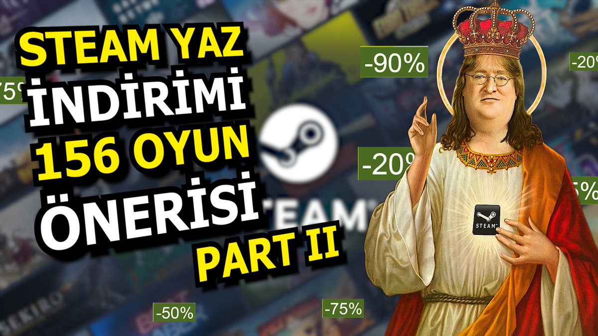 ZAM ÖNCESİ SON ŞANS! STEAM YAZ İNDİRİMİ İÇİN 156 OYUN ÖNERİSİ
youtu.be/aENhFwe2JZ8