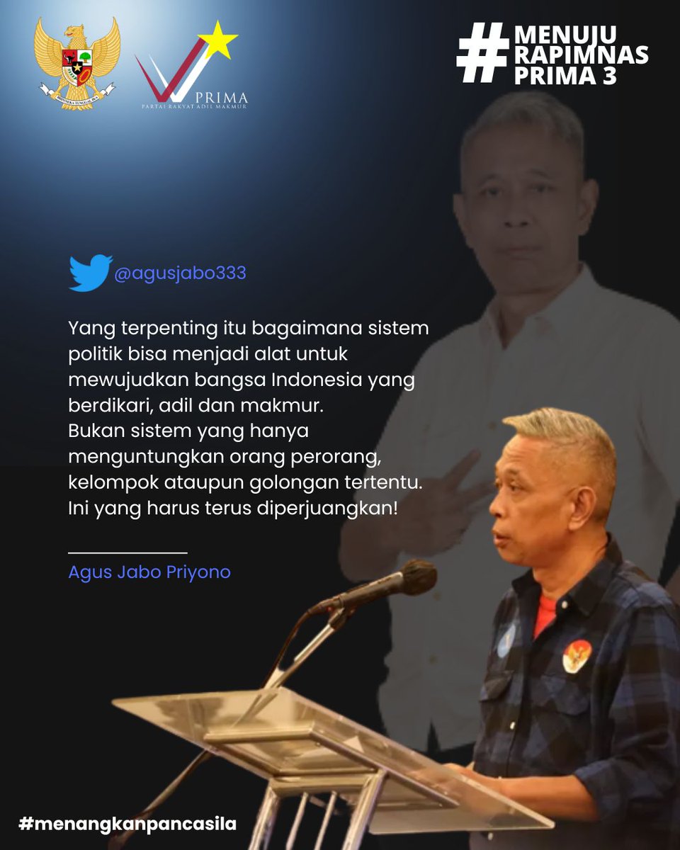 Rakyat biasa adalah kaum 99% masyarakat Indonesia

#MenujuRapimnasIIIPrima