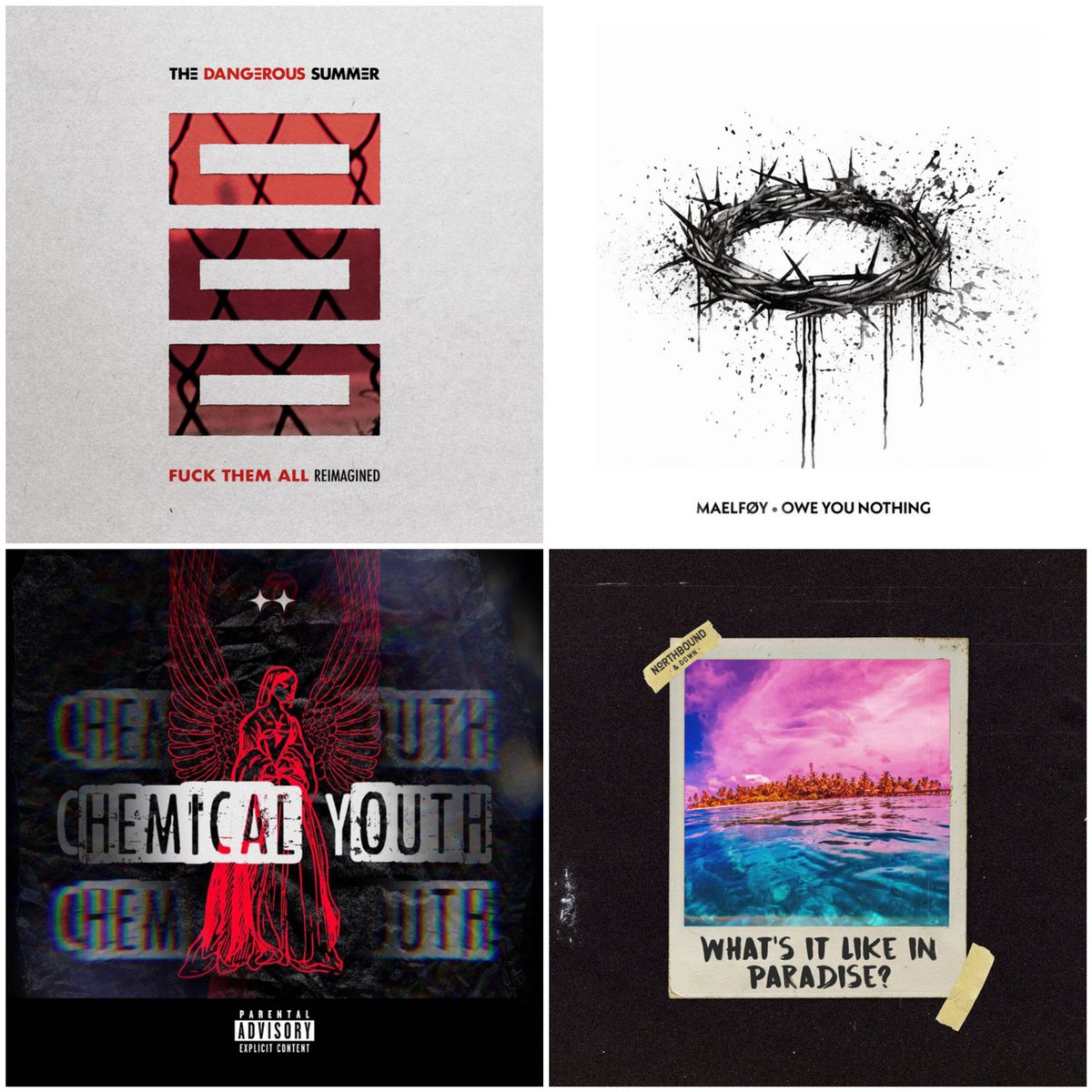 Core Weekly (@core_weekly) on Twitter photo Today's New Releases
<a href="/dangeroussummer/">The Dangerous Summer</a> - Fuck Them All (Reimagined)
<a href="/Maelfoy_Band/">Maelføy</a> - Owe You Nothing
<a href="/chemicalyouth95/">Chemical Youth</a> - Emos Ruled The World
#NorthboundandDown - Little Lie Today's New Releases
<a href="/dangeroussummer/">The Dangerous Summer</a> - Fuck Them All (Reimagined)
<a href="/Maelfoy_Band/">Maelføy</a> - Owe You Nothing
<a href="/chemicalyouth95/">Chemical Youth</a> - Emos Ruled The World
#NorthboundandDown - Little Lie