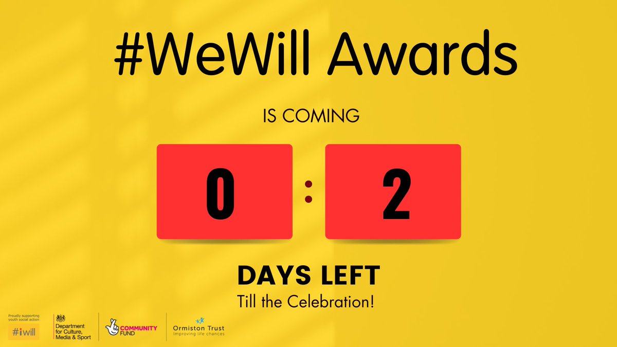WeWillOrmiston's tweet photo. 📢2 Days to go!! Why not check out our website to find out more info about the event
https://t.co/yzDQcjbSRG
#WeWillCelebrate #youthsocialaction #TNL #iwillWeek #iwillFund #socialaction #OneOAT #WeWill #WeWillAwards https://t.co/hcXe2sD2zv