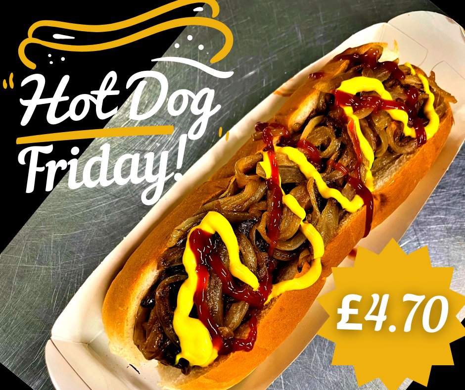 EdwardsofConwy's tweet photo. Todays Hot Food/Bwyd Poeth
Friday 7th July
π΄ Hot Dog Friday! Edwards Hickory or Traditional Dog With fried onions, ketchup & American mustard
π΄ Roast Pork/Roast Turkey & Stuffing Baps
#HotDogFriday #BringOnTheWeekend https://t.co/XF8qIxyjzR