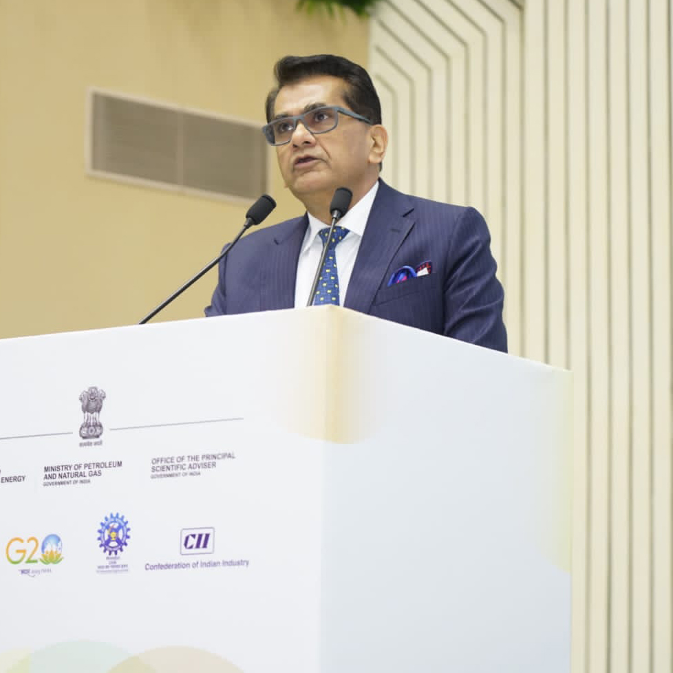 TheVineetMittal's tweet image. Truly energized by #AmitabhKant&apos;s remarkable speech on green hydrogen at #ICGH2023. The passion and inspiration conveyed were truly compelling. Your visionary ideas resound a resounding call for a sustainable future. Admirable admiration for your eloquent delivery of insightful…