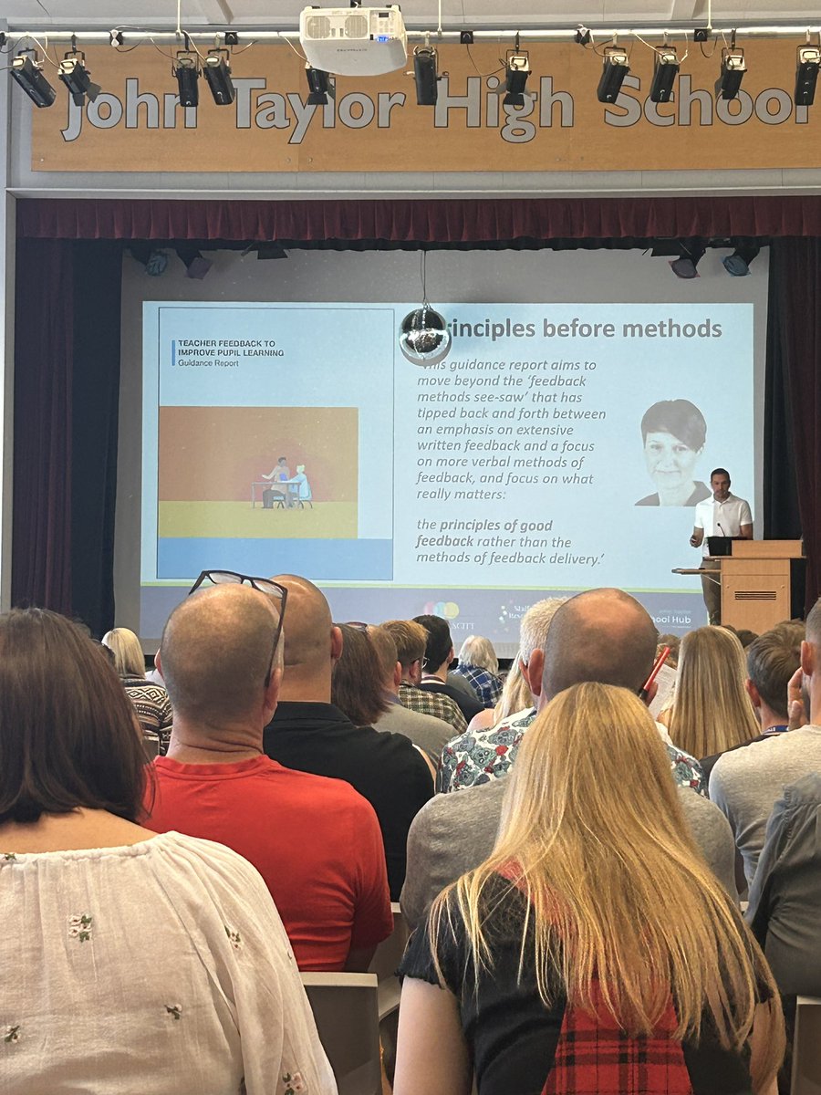 JTStaffsRSch's tweet photo. We have had a great morning delivering a session focusing on effective feedback for all of the @JohnTaylorMAT schools.  

We hope that our colleagues found the session useful and it has supported the development of a Trust wide approach to effective pupil feedback. https://t.co/ChWbgd00JY