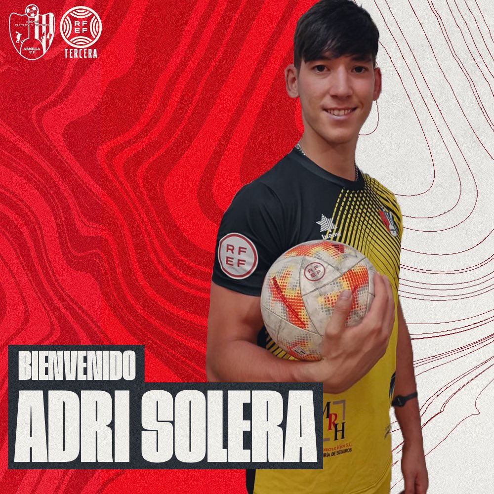 📝 | 𝑵𝑼𝑬𝑽𝑶 𝑭𝑰𝑪𝑯𝑨𝑱𝑬
⚽️ | 𝘼𝙙𝙧𝙞 𝙎𝙤𝙡𝙚𝙧𝙖
Nuevo portero que ocupará ficha sub-23. Gran estatura y muy seguro bajo palos. ¡Estamos deseando verte en acción en el Municipal!

#SomosArenas❤️🤍💙