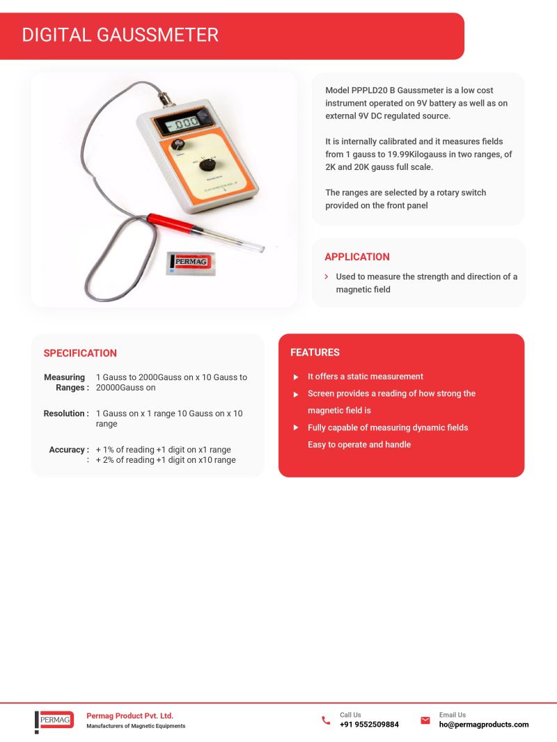 PermagP's tweet photo. Checking the strength of your magnetic equipment has become easier with our Digital Gaussmeter!

https://t.co/Q9erI1O338

#digitalgaussmeter #magneticequipment #permagproduct https://t.co/QxKRvZMZGi