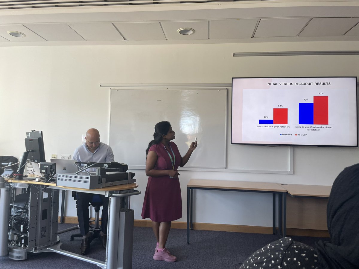 Asha Shenvi (@shenvi_asha) on Twitter photo Some excellent presentations by our trainees on our joint @ Keele UHMS/ O&G/ Neonatal Prize Day at CEC today 👏👏
<a href="/NeoUHNM/">Neonatal UHNM</a> @Keele <a href="/JyotiKapur7/">Jyoti Kapur</a> @Polythenia Some excellent presentations by our trainees on our joint @ Keele UHMS/ O&G/ Neonatal Prize Day at CEC today 👏👏
<a href="/NeoUHNM/">Neonatal UHNM</a> @Keele <a href="/JyotiKapur7/">Jyoti Kapur</a> @Polythenia