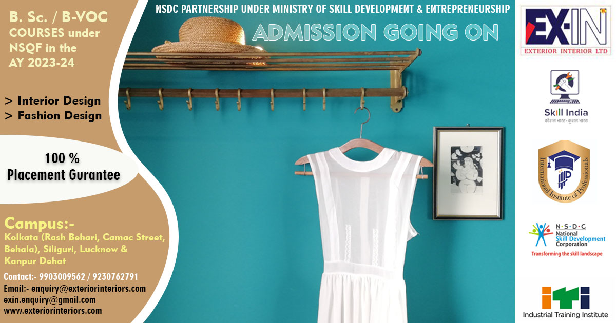 ExinCmd's tweet photo. Admission going on for (B. Sc. &amp; B-Voc) courses in INTERIOR DESIGN &amp; FASHION DESION 2023-24 https://t.co/5Mzo158iGq