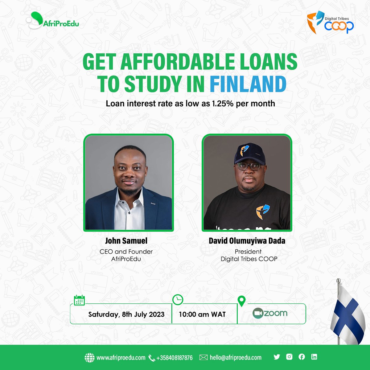 afriproedu's tweet photo. Join us tomorrow, Saturday, 8th July, at 10 am WAT , as we discuss ways to get loan rates as low as 1.25% .
Sign-up now: https://t.co/khKYVKyh6O
@Oluomoofderby
@NIUKCommunity
@Oluwafunnmi
#Threads #Keke #Granit #Dave #JAMB #Meta #Twitterandthreads #TRAIN https://t.co/nqQi7fKEbK