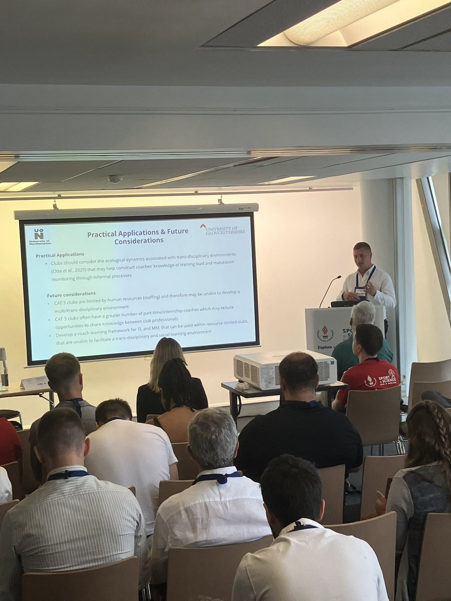 Well done <a href="/N_Thompson2/">Nathan Thompson</a> discussing his qualitative research with football coaches <a href="/E_C_S_S/">ECSS</a> <a href="/FASTresearchUON/">Faculty of Education, Arts, Science & Technology</a>