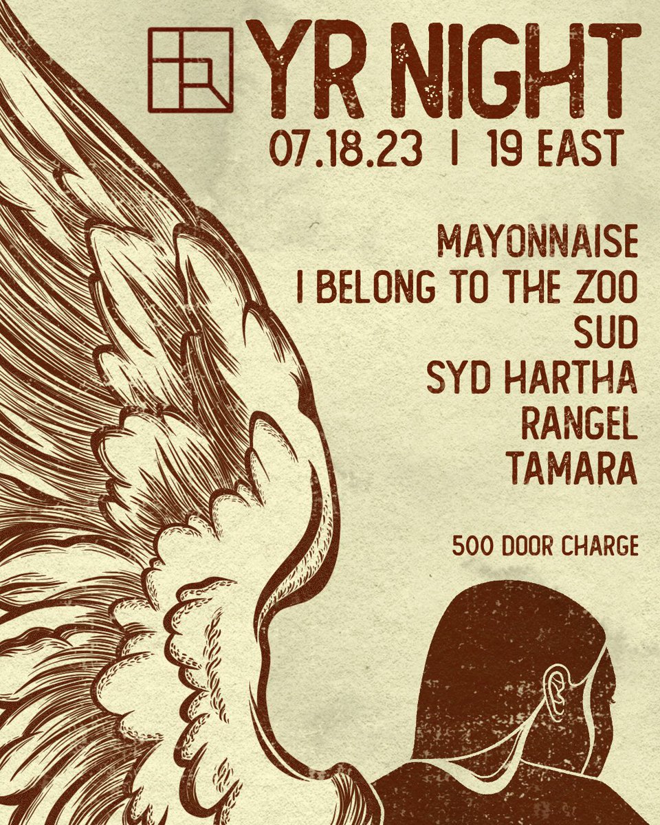 yrmusicph's tweet photo. July just keeps getting better 🙌🏻
#YRNight at 19 East on July 18 with @mayonnaisemusic , @ibelongtothezoo , @sudmusic , @sydhartha , @whattherangel , and @onlytamaramusic !
Door charge is P500, and show starts at 8PM.
Can’t wait to vibe with ya’ll 😌
#YRmusic #YellowRoomPH https://t.co/z7nE6TfgIn