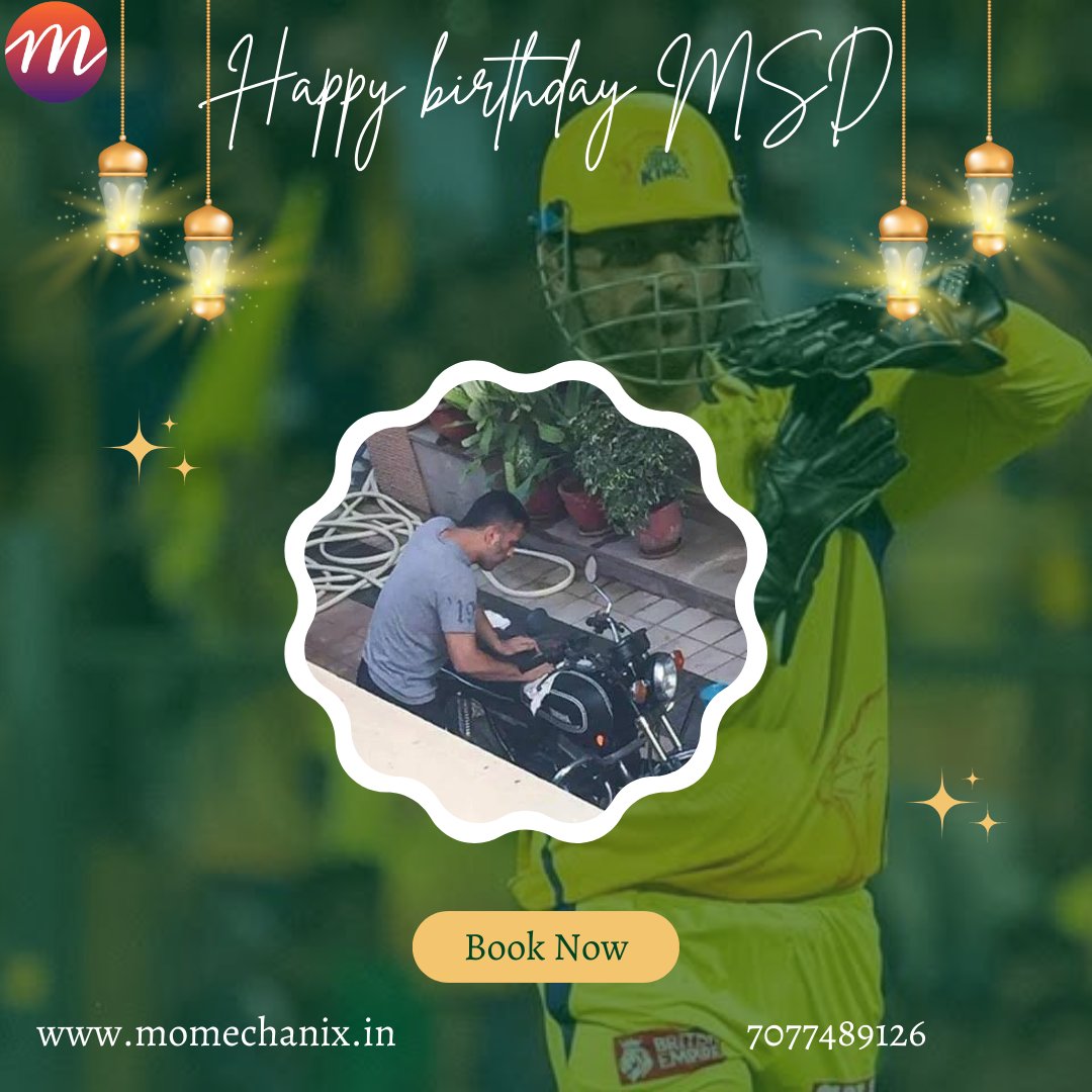 MOMECHANIX's tweet photo. MSD can service their bike at their own but you can't... 

Book us for a doorstep service and checkup.. 
https://t.co/xm1emfHNf0
7077489126

#HappyBirthdayMSDhoni #happybirthday #DhoniBirthday #MSDhoni #momechanix #carservice #bikeservice https://t.co/aFDUTCX8in