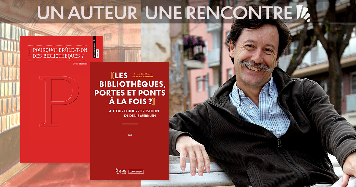 📖 Auteur de "Pourquoi brûle t-on les #bibliothèques ?" (Presses @Enssib), le sociologue Denis Merklen sera, le 11/07, l'invité d'un webinaire @abf_info - @bpi_pompidou, pour tenter de mettre en perspective l'actualité.

👉 Plus d'infos : presses.enssib.fr/actualites/ren…

#VendrediLecture