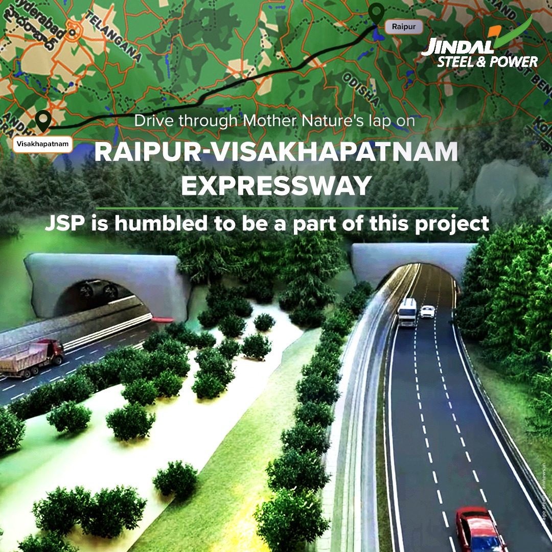 A momentous day as Hon'ble Prime Minister laid the foundation stone for the Raipur-Visakhapatnam Expressway. We are humbled by our association with this esteemed project as suppliers of TMT rebars and plates.

#JindalSteel #RaipurVisakhapatnamExpressway #TMTrebars #DeshKeLiye