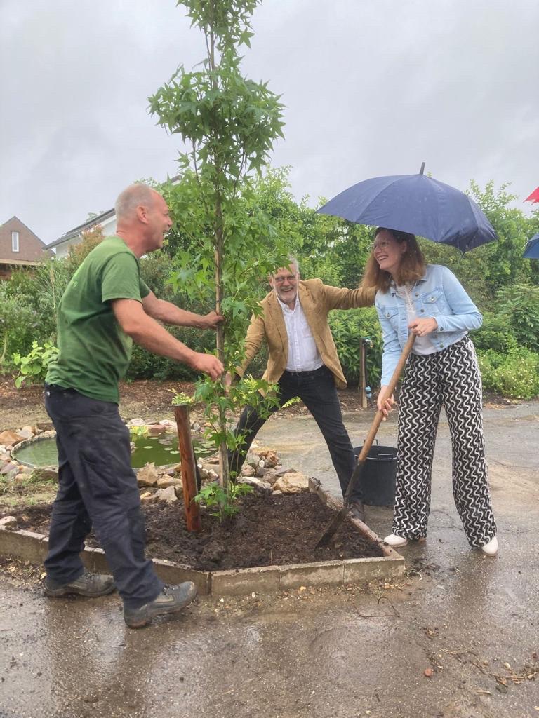 InfoEmec's tweet image. Op 1 juli heeft EMEC samen met Wethouder de Rond officieel de vierde zonnecentrale (Marnis Bunde II) geopend. 
Traditiegetrouw wordt er dan ook een boom bij de centrale geplant. 
Heuvelland Vandaag heeft hier een mooie video van gemaakt! heuvellandvandaag.nl/heuvelland-nie…