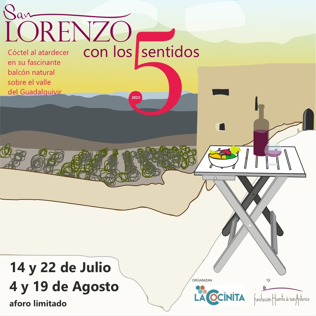¡Vuelve San Lorenzo con los 5 sentidos! ¡Sólo cuatro fechas (14 y 22 de julio / 4 y 19 de agosto) y con aforo limitado! 

Reservas entradium.com/es/events/san-…

Una original velada gastronómica en uno de los balcones más fascinantes que existen sobre el valle del Guadalquivir.