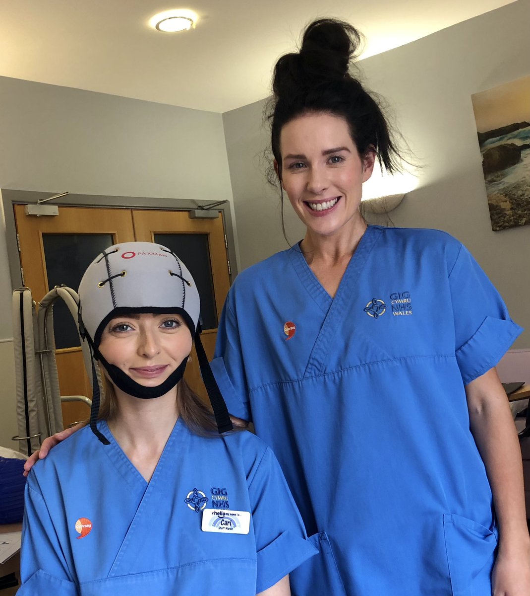 AJPSCUK's tweet photo. @scalpcooling Bravo to all the team on the #Alawunit at Ysbyty Gwynedd @BetsiCadwaladr during the commissioning of their new #PSCS scalp cooling systems - your patients will massively benefit from your awesome #capfitting skills - god bless you! ππΎπ #changingthefaceofcancer https://t.co/CYFXeFUxQy