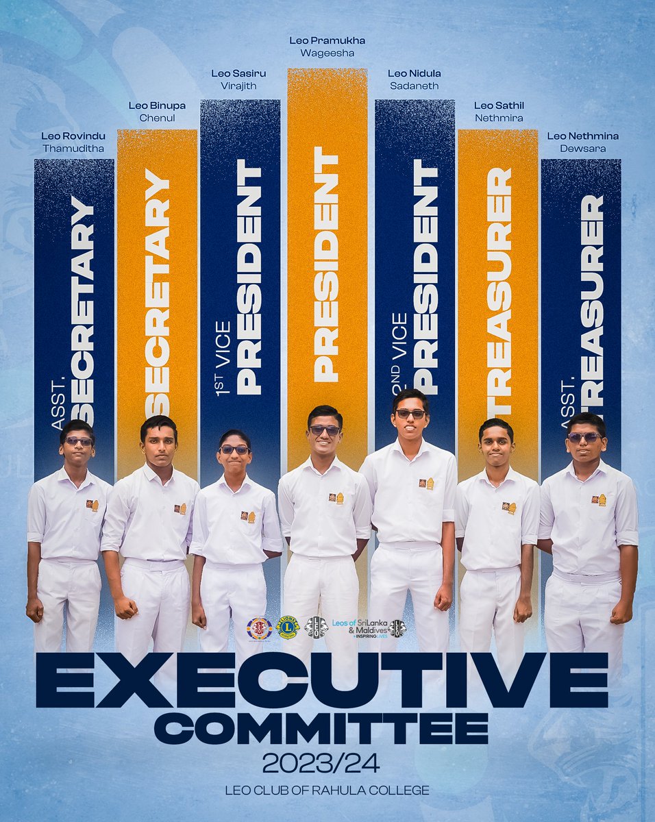 RahulaLeos's tweet photo. 𝑪𝑶𝑵𝑮𝑹𝑨𝑻𝑼𝑳𝑨𝑻𝑰𝑶𝑵𝑺!!

We are very happy to announce the newly appointed board of executives of the Leo Club of Rahula College for the Leoistic year 2023/24 💙🧡 https://t.co/bwnhWbX8WI