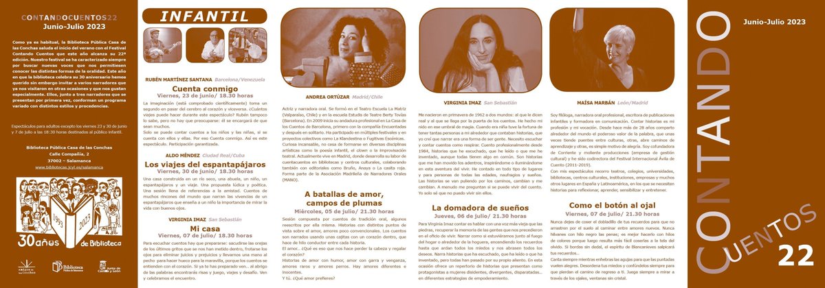 casaconchas's tweet photo. Canta siempre mientras enhebras las agujas... Desordena tus miedos y confúndelos...para que pierdan el camino de regreso.
Juega siempre a mirar a través de los ojales...
Con "Como el botón al ojal" esta noche @MaisaMarban clausura la 22 ed. del Festival #ContandoCuentos.
21.30h https://t.co/frkWs9ySVj