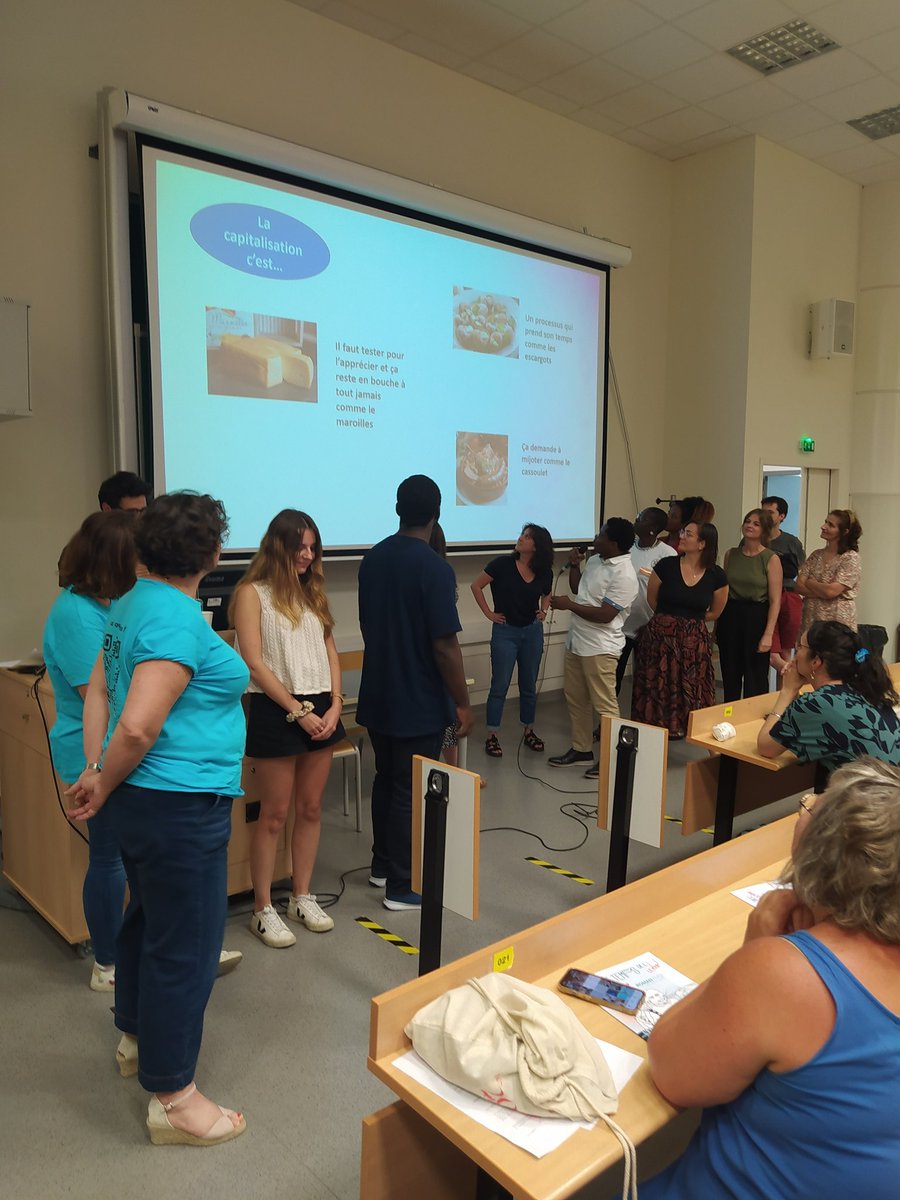 Fin des restitutions avec le module CAPS... On a eu la recette pour mijoter de belles #Capitalisations en #PromotionSanté
<a href="/capssante/">Capitalisation des expériences en promotion santé</a> <a href="/UEteSante/">Université d'été francophone en santé publique</a> 
A vous de jouer maintenant