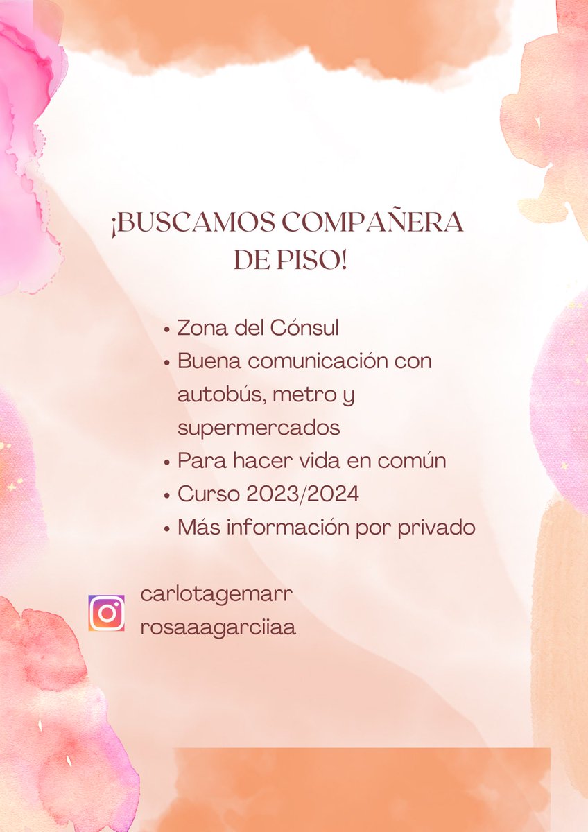 Buscamos compañera de piso en Málaga!! 
#uma #pisosmalaga #estudiantesUMA #teatinos