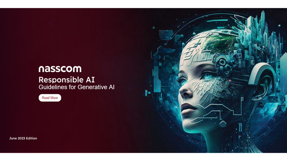 nasscomai's tweet photo. 🖱️To download @nasscom's Responsible AI Guidelines for Generative AI, click here👇
🔗: https://t.co/4gFzMTY0ot

With @Vidyasrini18 @RohiniSrivathsa @AtulGandre @nihaldchauhan @NitaKhare @jeyanv @puneetck @ManishGuptaMG1 @AnirudhRastogi @MithalVibhav @sagarshah21 @shwetastweets https://t.co/mLlOmvIIPD